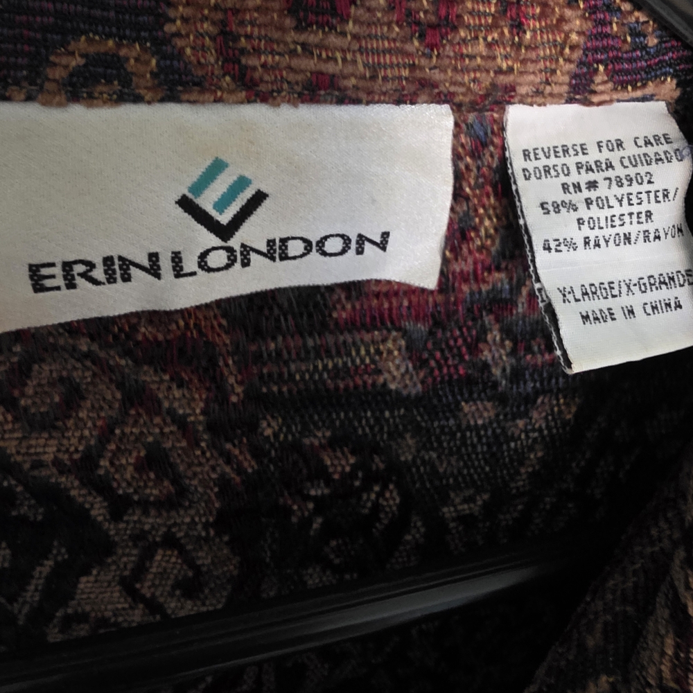 Erin London Multicolor Paisley Blazer - Picture 4 of 4